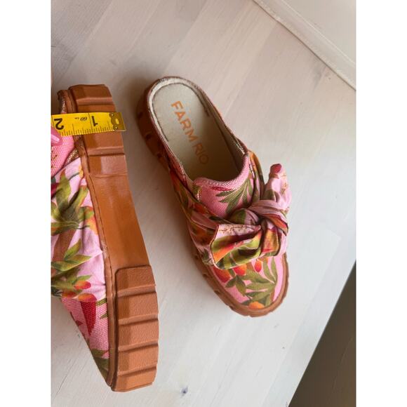 FARM RIO pink Bow Mule Sneaker size 6 - Picture 5 of 12